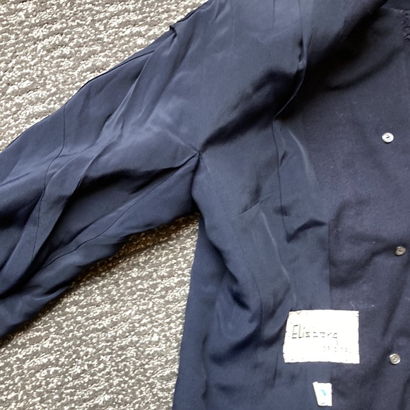 🧳VTG Forstmann suit jacket navy with pressed ribbon detail like new - Picture 11 of 13